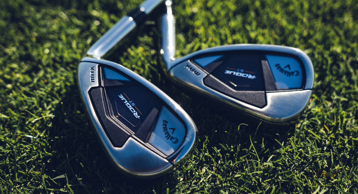 The Callaway Rogue ST Max Irons have been developed with AI to provide additional forgiveness.