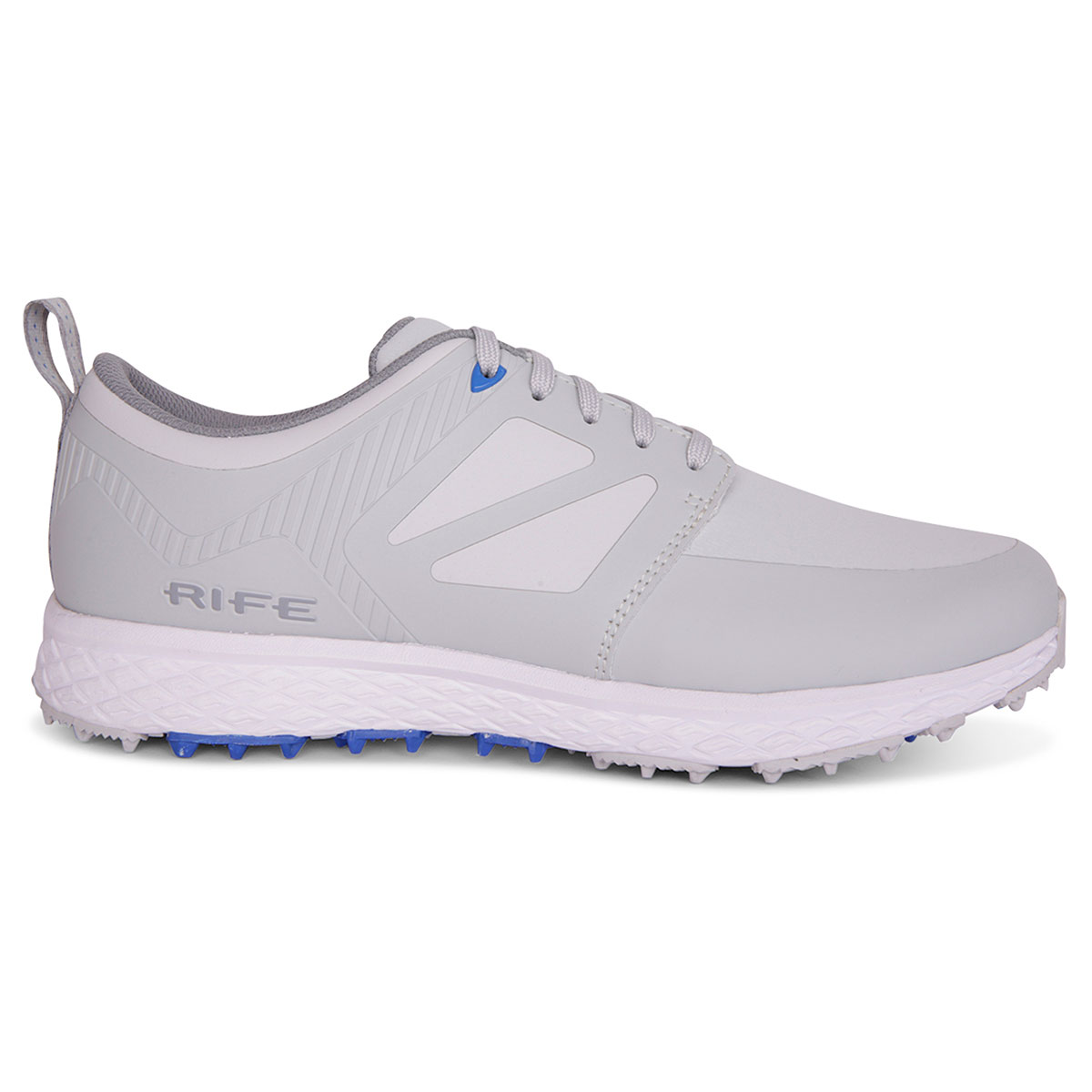 Rife Men's RF-10 Edge Waterproof Spikeless Golf Shoes - Grey and Blue