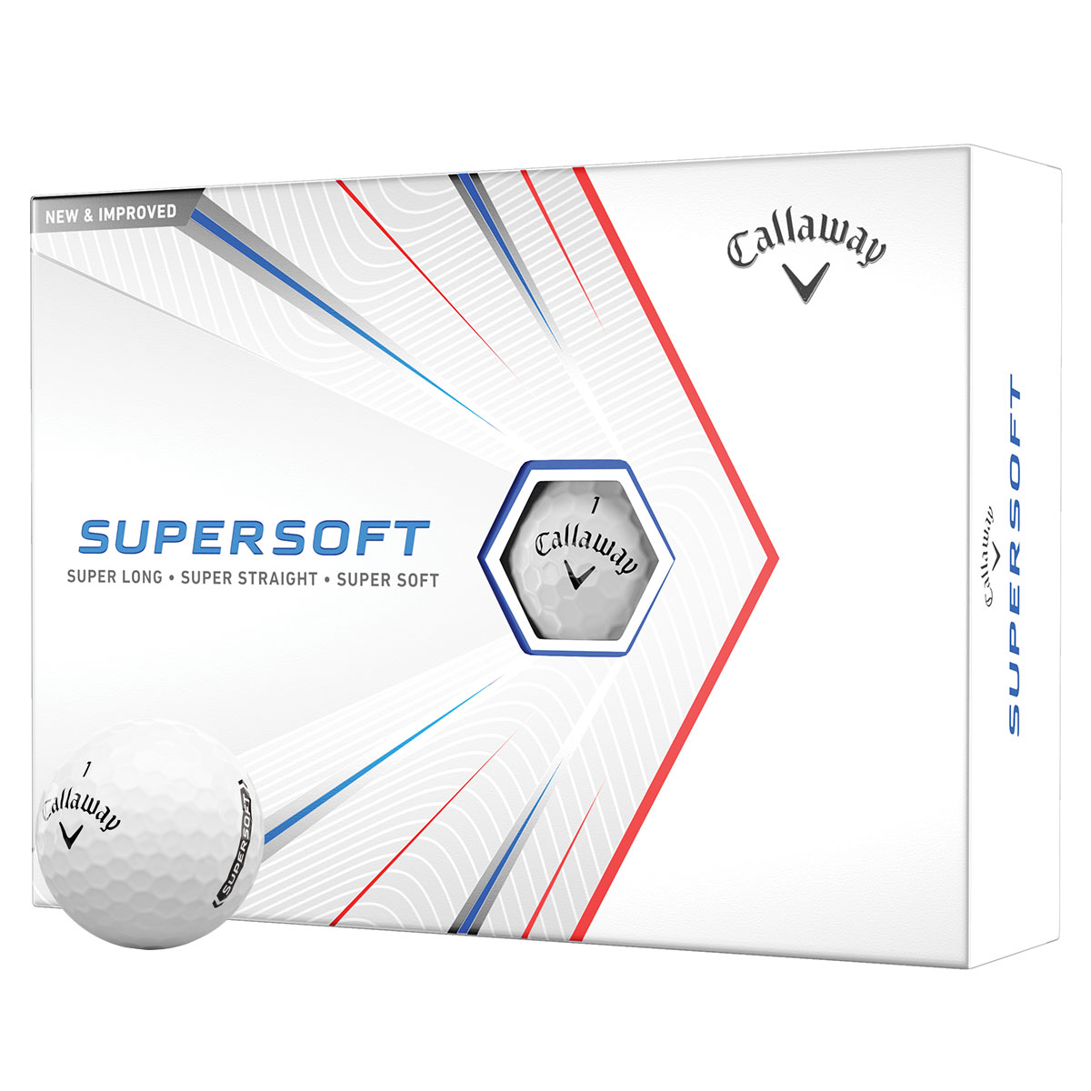 Callaway Supersoft 12 ball pack - White