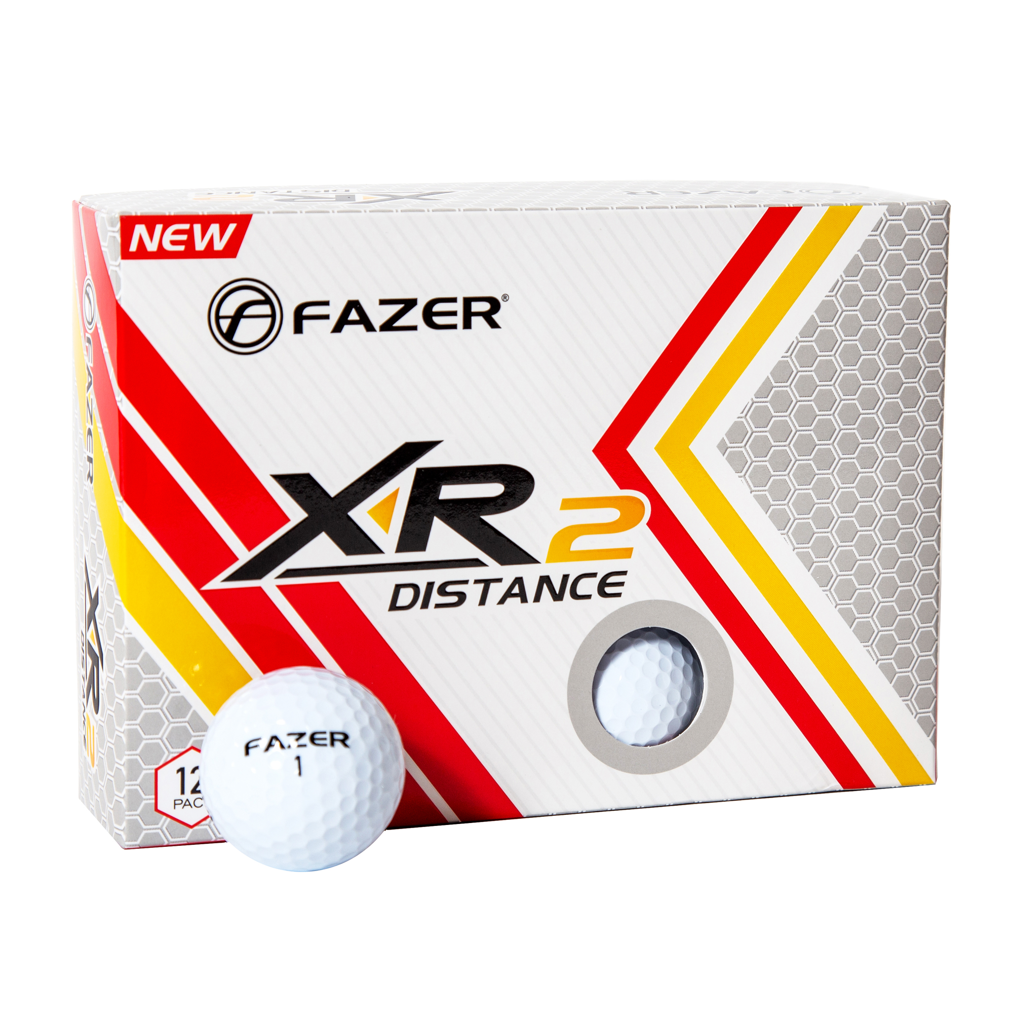 Fazer XR2 Distance 12 Ball Pack - White