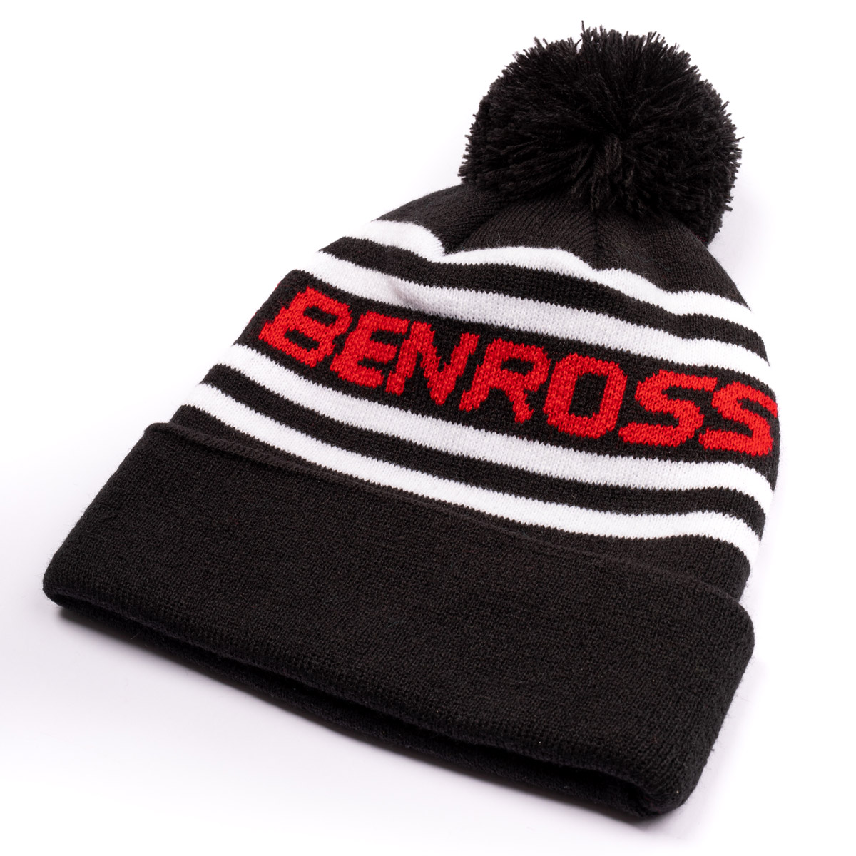 Benross Men’s Multi Stripe Knit Pom Golf Hat
