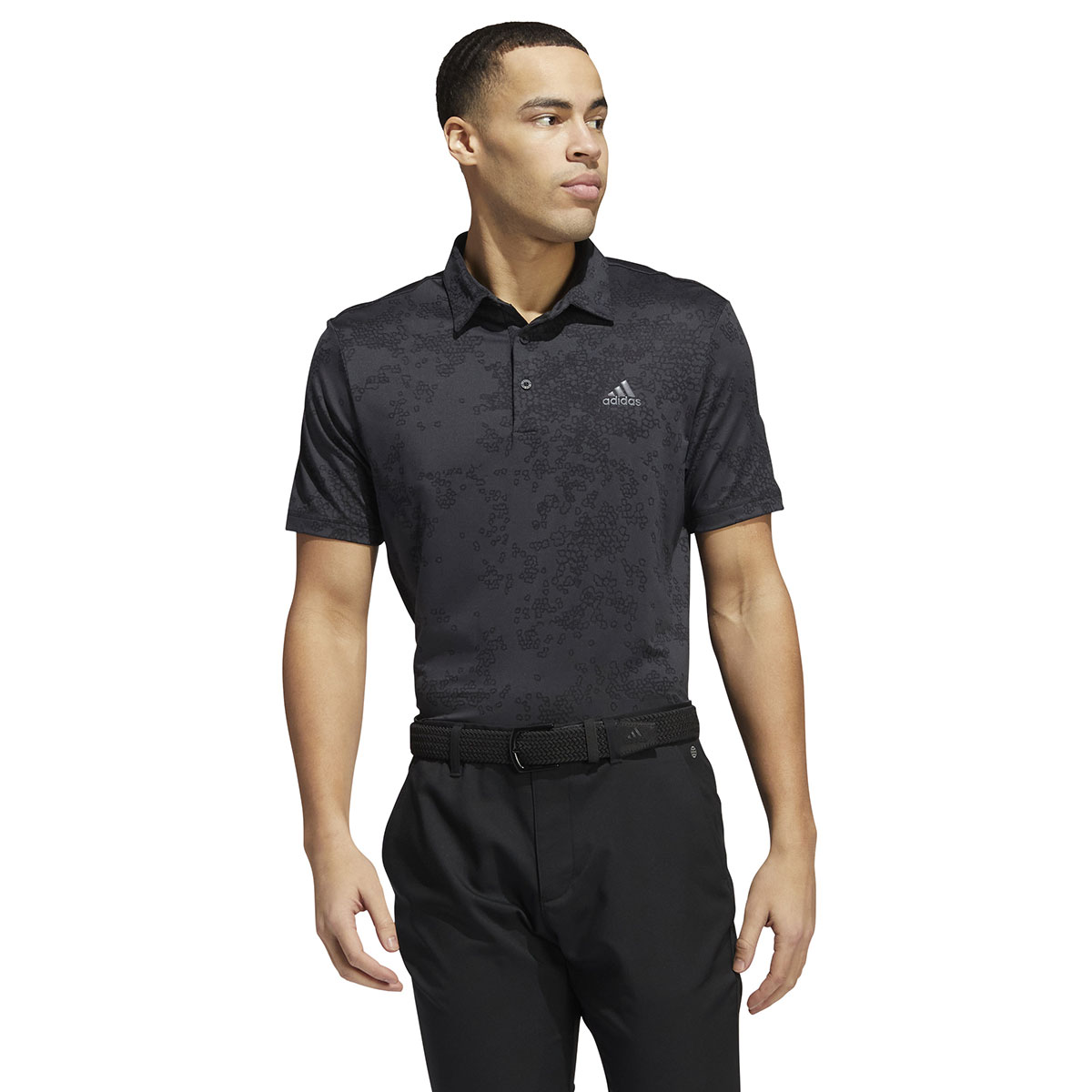 adidas Men’s Jacquard Stretch Golf Polo Shirt
